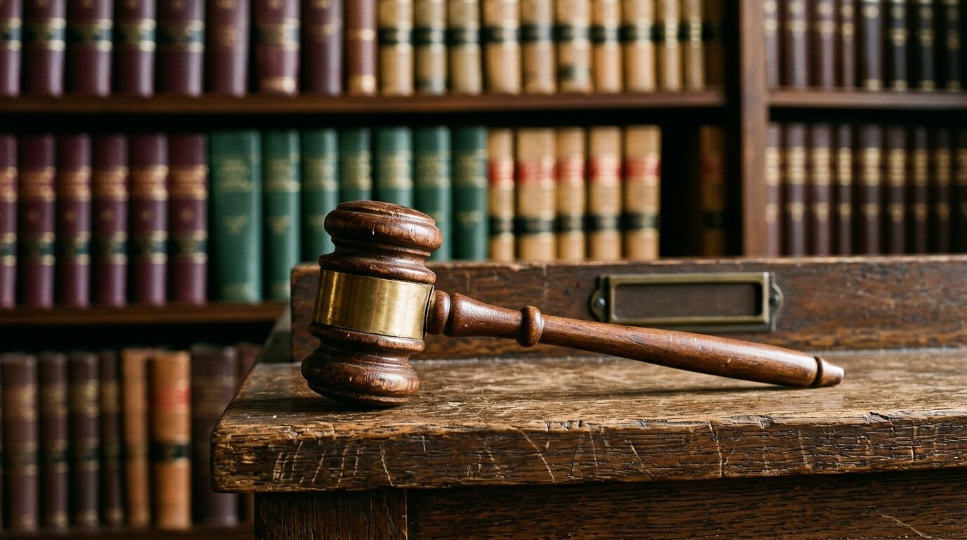Medical bill and a calculator on a desk beside a gavel