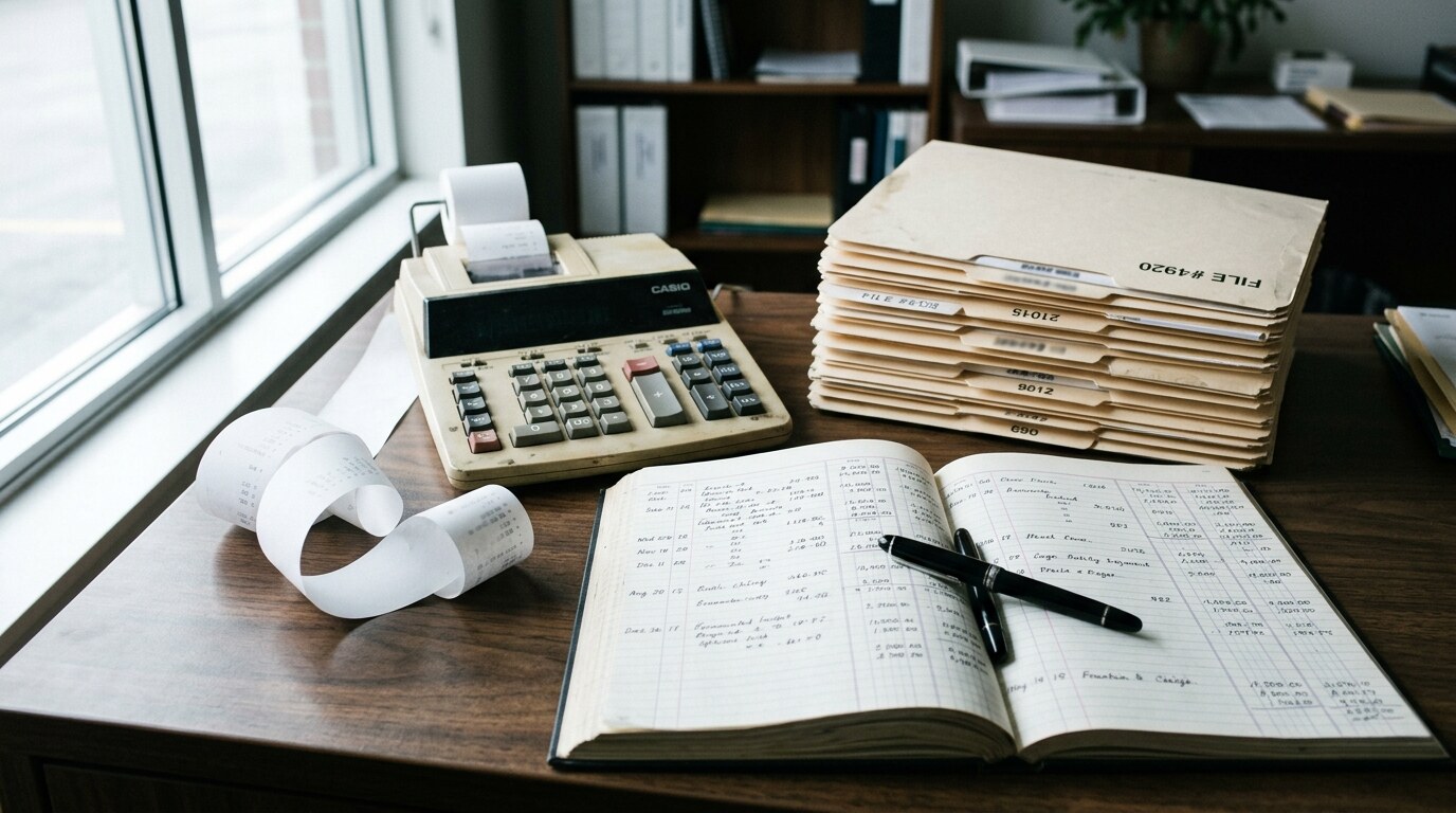 Settlement statement document with Medicaid MCO lien reduction notation on an attorney desk