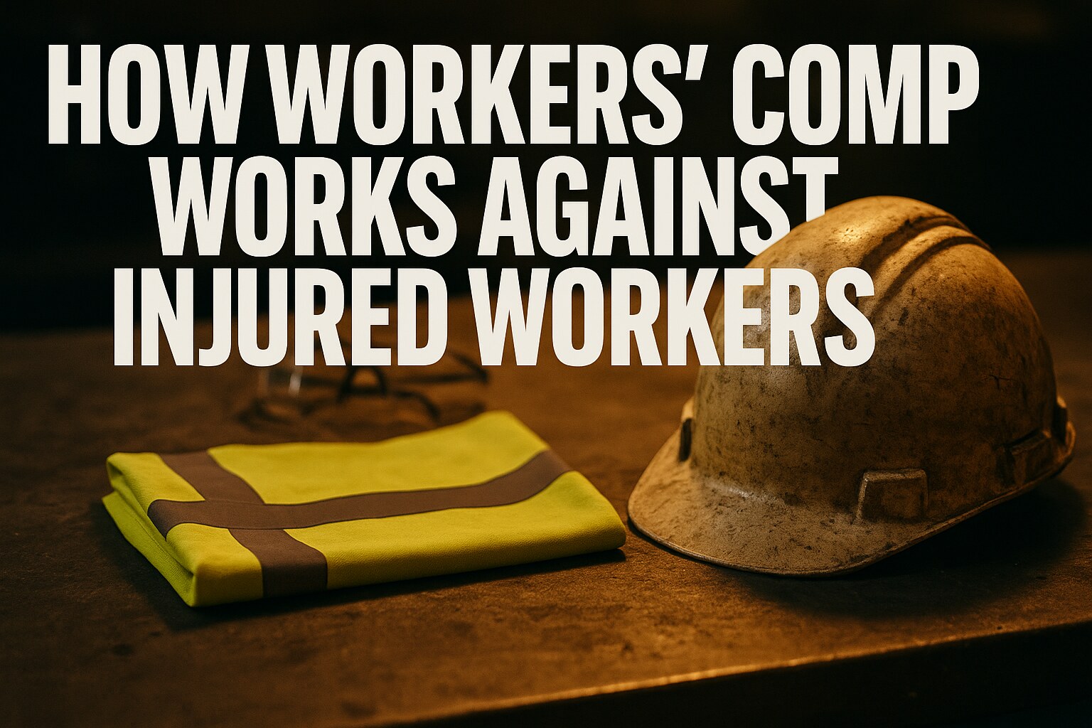 Workers compensation attorney reviewing medical evaluation report at desk
