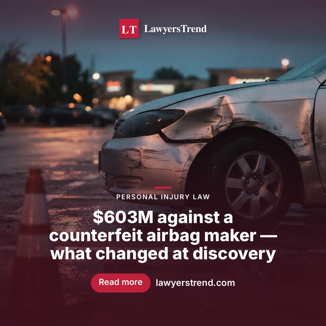 NHTSA Recall Liability Exposure Widens as $603M Airbag Verdict Lands
